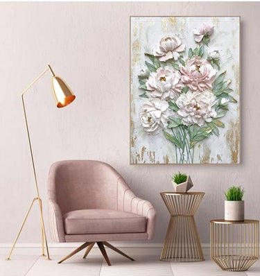 Elegant Scandinavian Flower Canvas Art - InspiredGrabs.com